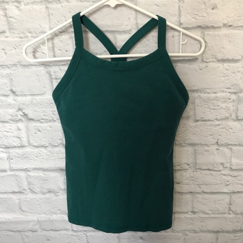 Lululemon Ujjayi Y Racerback Tank Green Sz 4